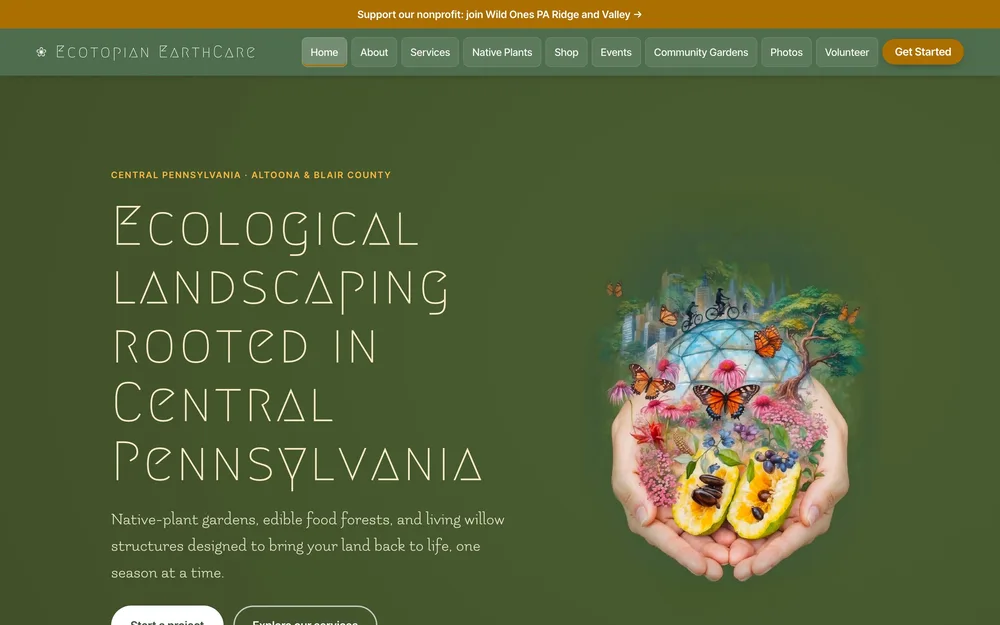 Ecotopian EarthCare website
