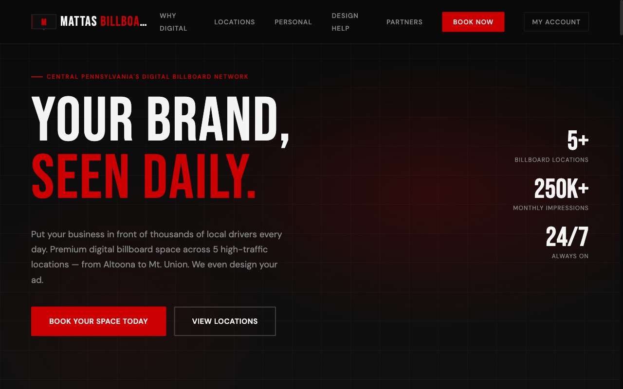 Mattas Billboards website