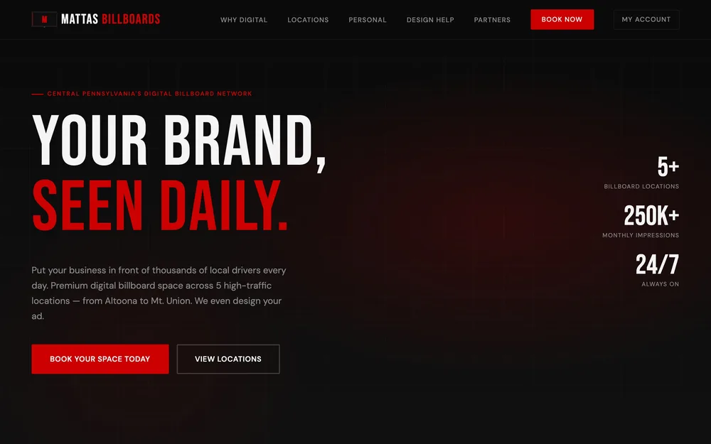 Mattas Billboards website